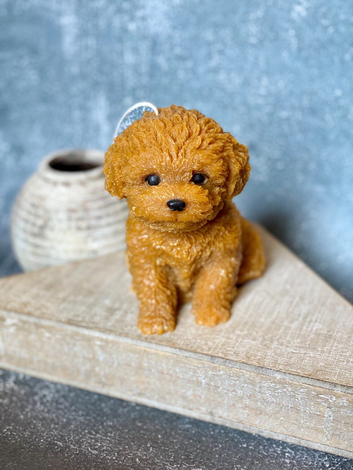 Large Puppy Candle