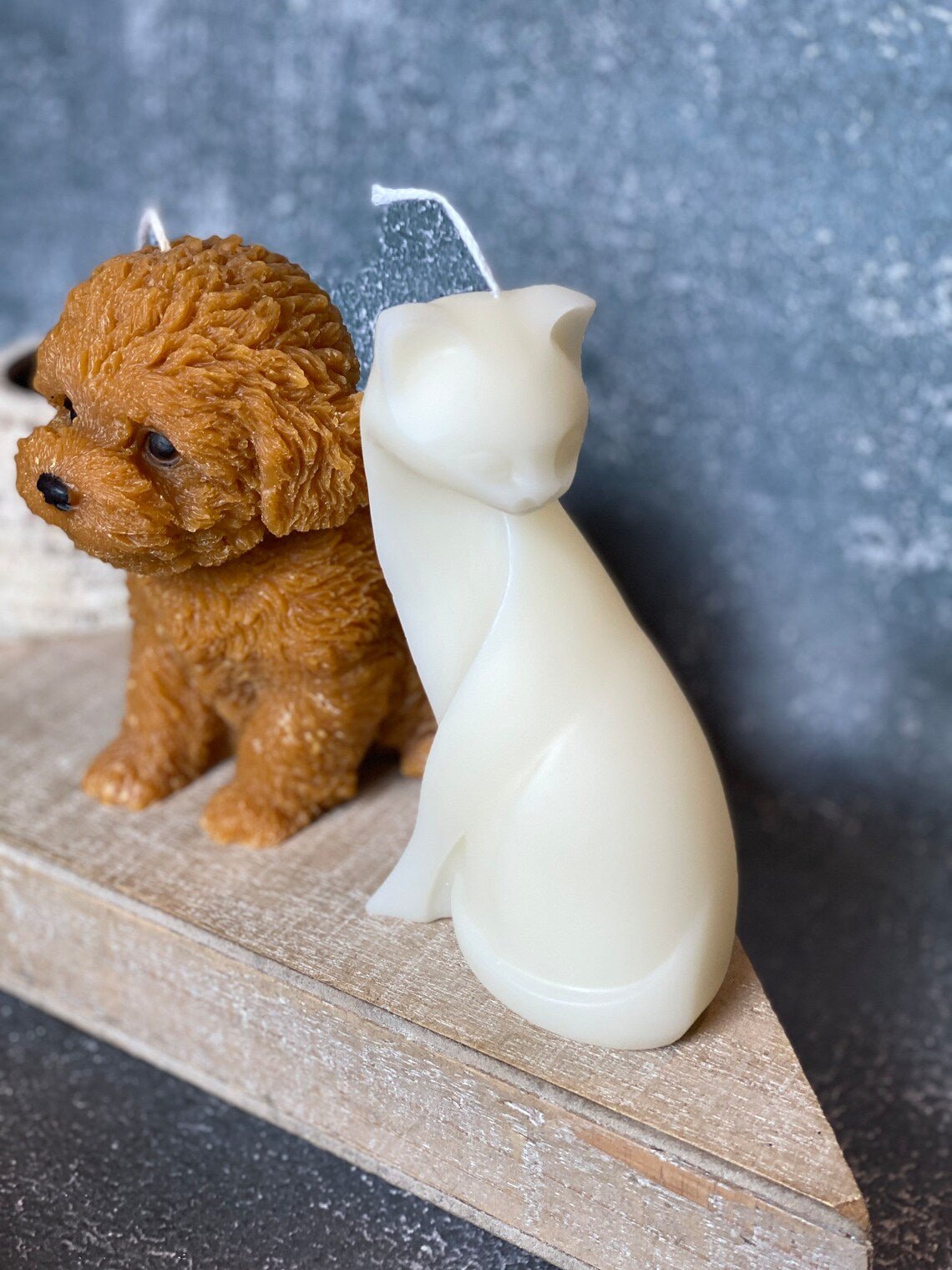 Large Puppy Candle
