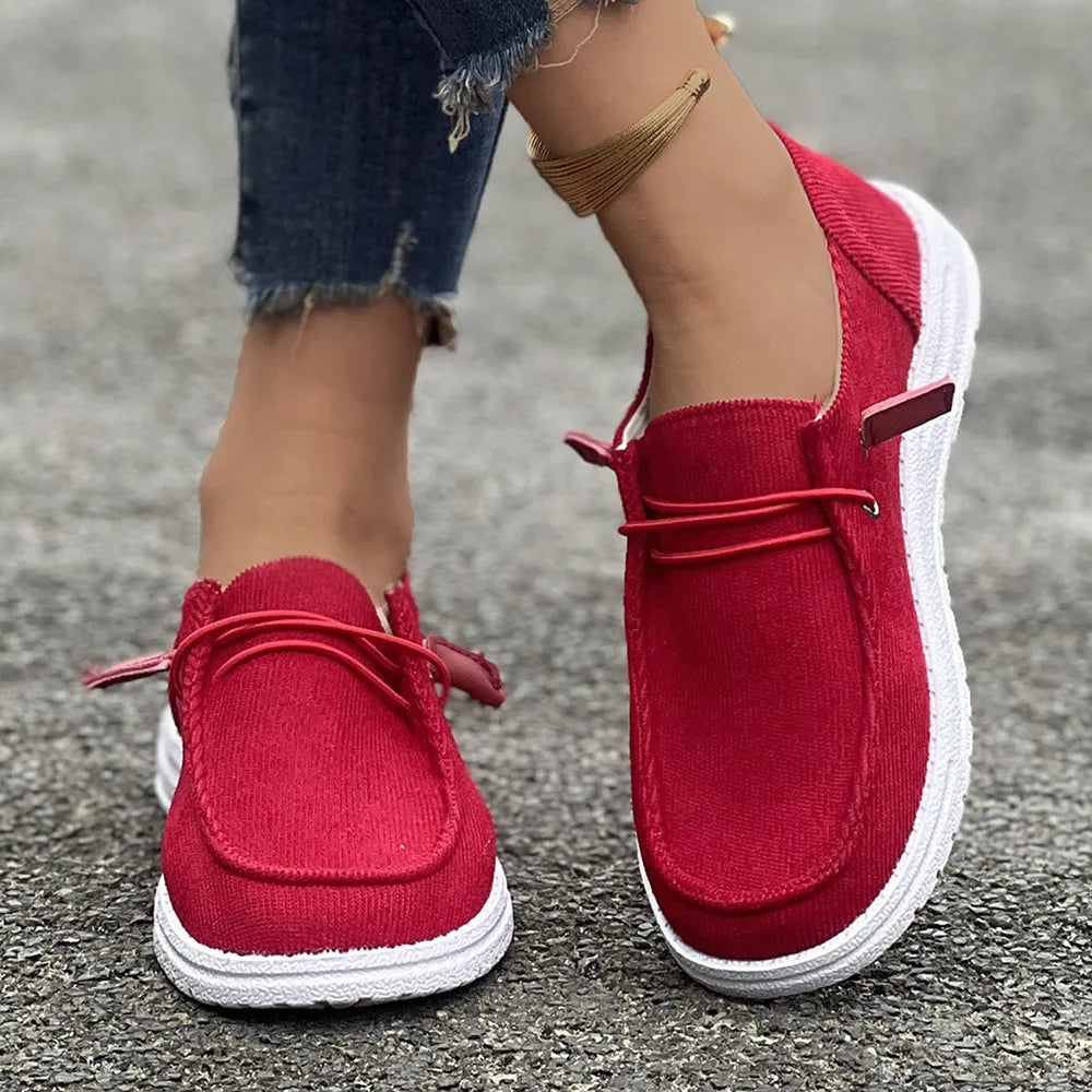 Round Toe Flat Slip-Ons