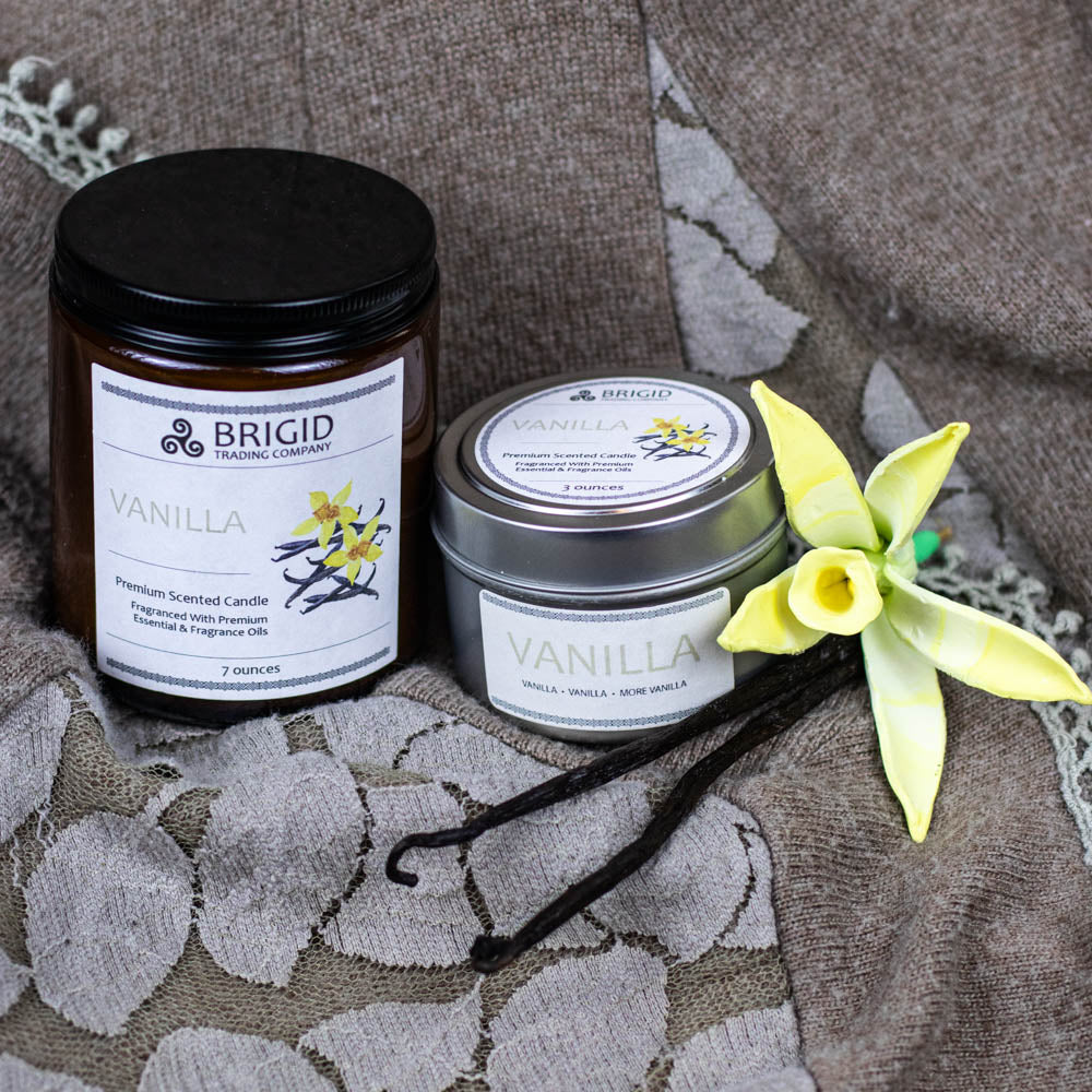 Vanilla Soy Wax Candle - French, Tahitian, and Madagascar Vanillas