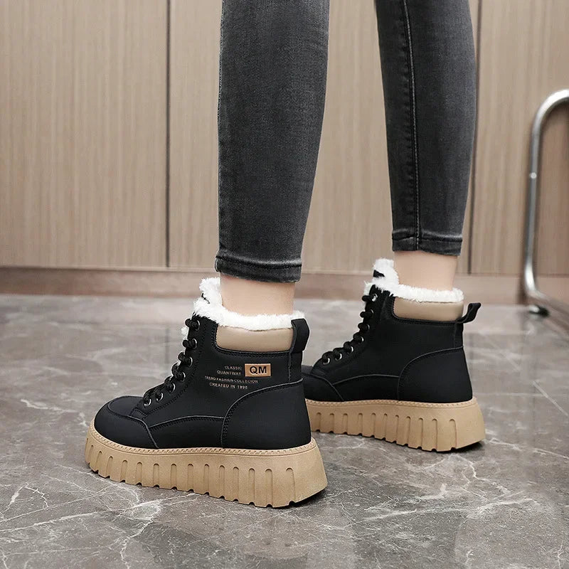 Winter Boots for Women Padded Shoes Fashion Designer Keep Warm Plus Plush Snow Boot Woman Fur Sneakers Skateboard Shoes Footwear